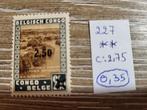 Belgisch congo 227, Ophalen of Verzenden, Postfris, Postfris