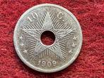 Belgisch Congo - 10 centiem 1909 (#018#), Postzegels en Munten, Ophalen of Verzenden, Metaal, Losse munt