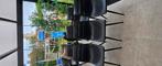 Lederlook stoelen antraciet kleur, Huis en Inrichting, Stoelen, Ophalen, Gebruikt