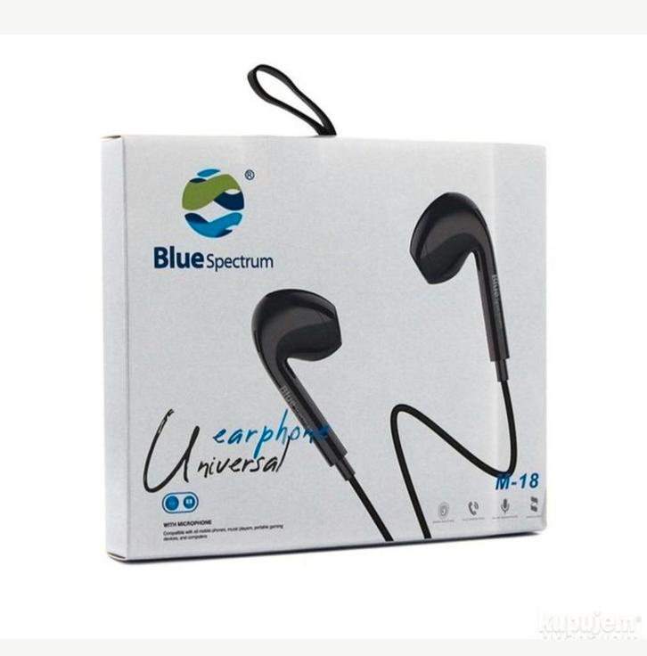 Blue Spectrum oortelefoon zwart, Telecommunicatie, Mobiele telefoons | Oordopjes, Nieuw, Ophalen of Verzenden