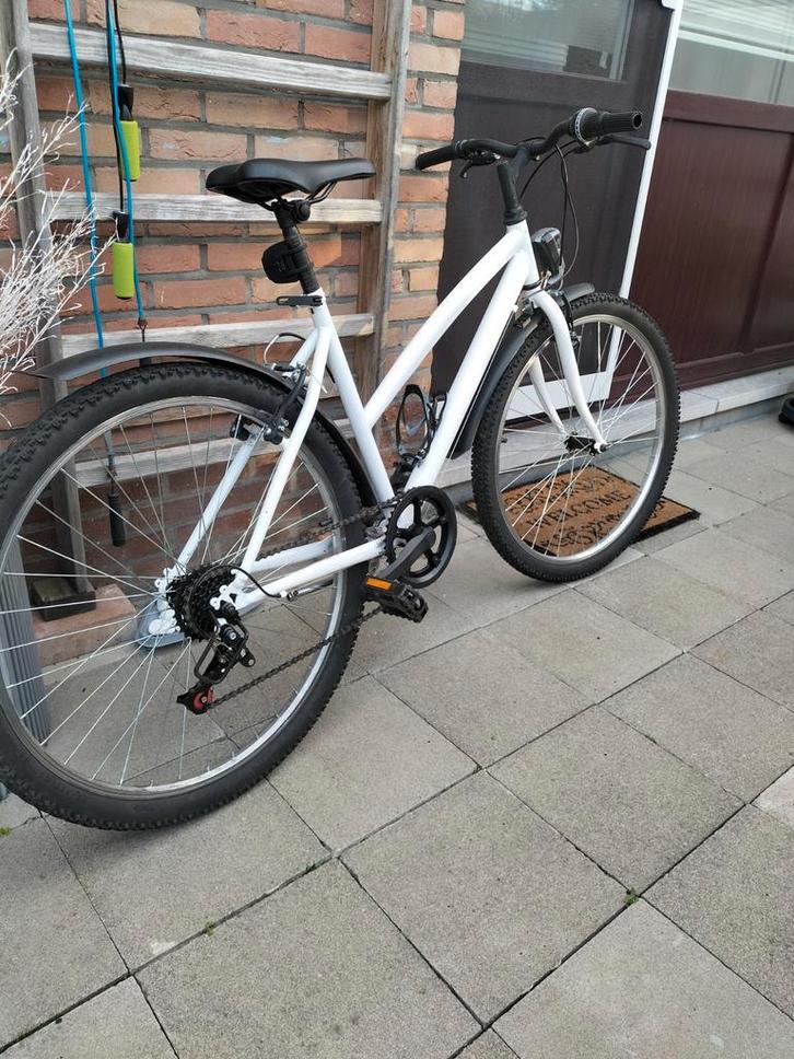 Mtb fiets wit, Fietsen en Brommers, Fietsen | Dames | Sportfietsen en Toerfietsen, Gebruikt, Overige merken, Minder dan 10 versnellingen