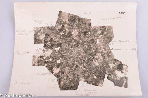 WW2 luchtfoto Berlijn target map USAAF, RAF, Verzamelen, Militaria | Tweede Wereldoorlog, Luchtmacht, Foto of Poster, Verzenden