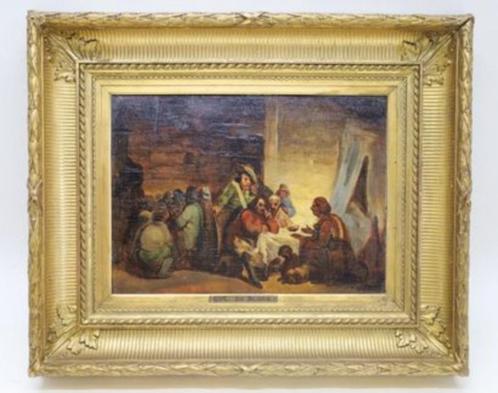 Eugène DE BLOCK (1812–1893) Toegeschreven aan -Antiek schild, Antiek en Kunst, Kunst | Schilderijen | Klassiek, Ophalen of Verzenden