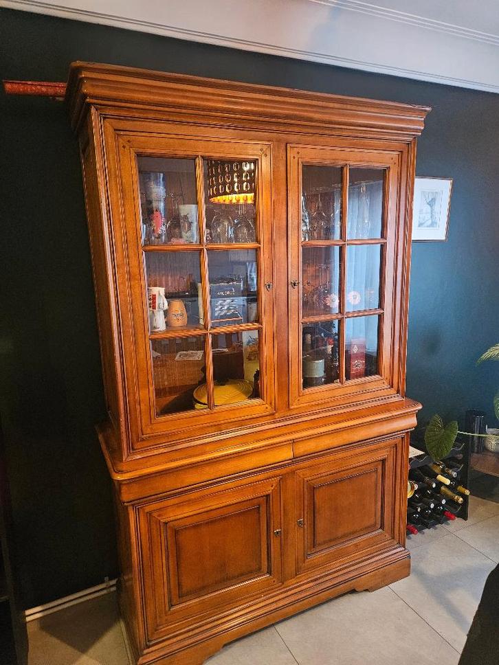 vitrine kast, Huis en Inrichting, Kasten | Vitrinekasten, Gebruikt, 200 cm of meer, 100 tot 150 cm, 50 tot 75 cm, Met lade(s)