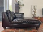 chaise longue bruin leer, Ophalen, Gebruikt, 125 tot 150 cm, Leer