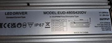 Nieuwe LED-Drivers EUD-480S420DV beschikbaar voor biedingen