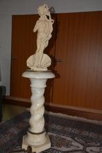 marmeren console met beeld, Antiek en Kunst, Ophalen of Verzenden