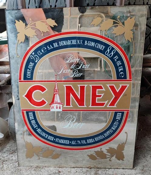 Ciney spiegel met bierframe, Verzamelen, Merken en Reclamevoorwerpen, Gebruikt, Ophalen