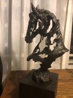 bronzen abstracte paard hoofd buste horse, Ophalen of Verzenden