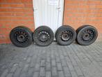 Pneus hiver BMW sur jantes tôle, Auto-onderdelen, Banden en Velgen, Ophalen, Gebruikt, 16 inch, Band(en)