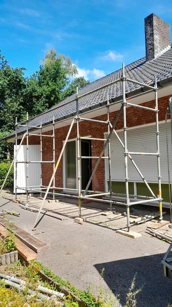 Stelling, gevelsteiger monteerbaar tot 7m in hoogte., Doe-het-zelf en Bouw, Steigers, Gevelsteiger, Ophalen