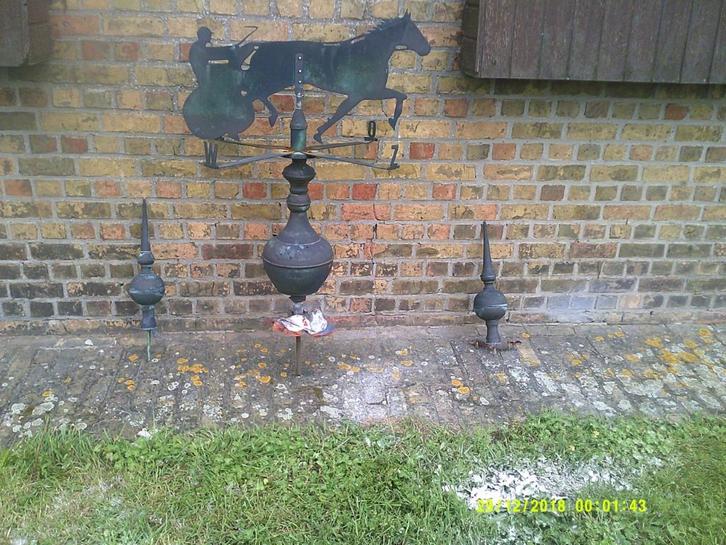 dakdecoratie paard en rijtuig  koper, Doe-het-zelf en Bouw, Overige Doe-Het-Zelf en Bouw, Ophalen