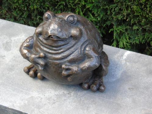 bronzen kikkerbeeldje, waterstraal, Tuin en Terras, Waterpartijen en Fonteinen, Nieuw, Fontein, Overige materialen, Ophalen