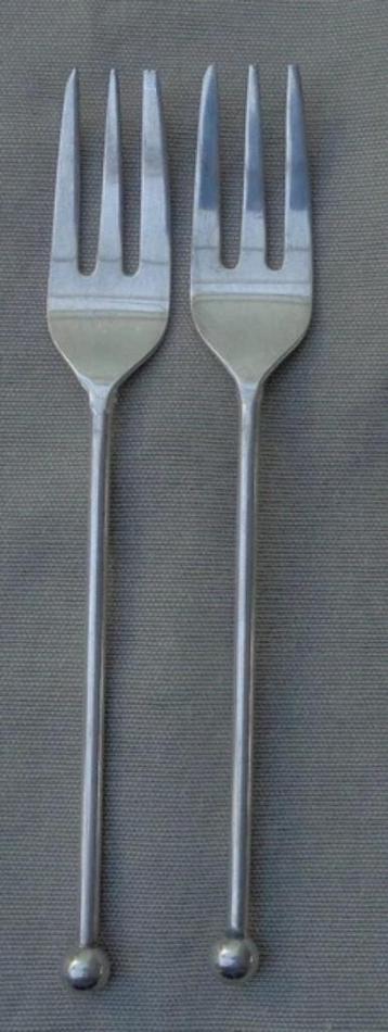 Albert Heijn Lot de 2 fourchettes à gâteau 12,5 cm Zilversta, Envoi, Comme neuf