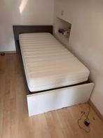 Eenpersoons bed, Huis en Inrichting, Slaapkamer | Bedden, Ophalen, Gebruikt, Eenpersoons, Wit