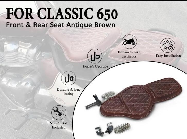 Pour Royal Enfield Classic 650 siège cuir, Motos, Motos | Royal Enfield, Entreprise