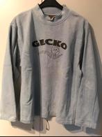 Gecko lichtblauwe fleece heren XL, Gecko, Blauw, Maat 56/58 (XL), Ophalen of Verzenden