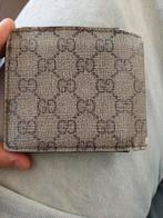 Gucci Tiger Print Gg Supreme Wallet, Handtassen en Accessoires, Portemonnees, Gebruikt, Beige, Leder, Ophalen