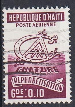 1969 - HAÏTI - Combattre l'analphabétisme [Y&T PA443D], Timbres & Monnaies, Timbres | Amérique, Affranchi, Amérique centrale, Envoi