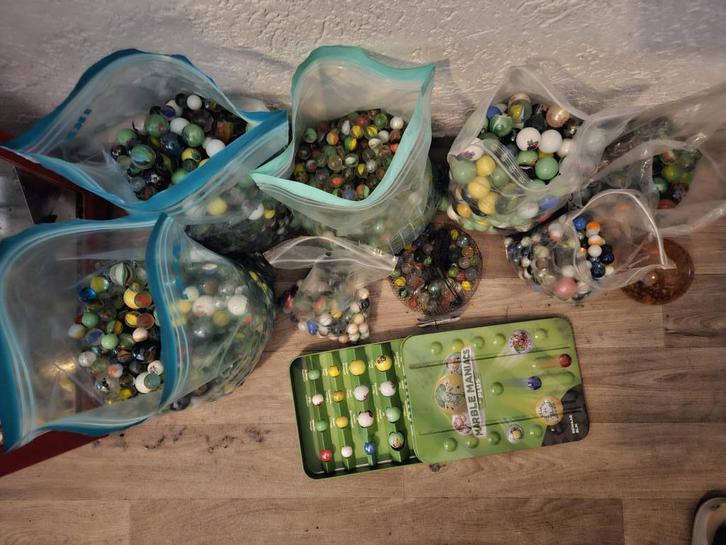 grote partij knikkers ruim 20 kg, Verzamelen, Speelgoed, Gebruikt, Ophalen