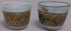 paar vintage Italiaanse cachepots. in keramiek, Antiquités & Art, Antiquités | Céramique & Poterie, Enlèvement