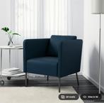 Ekerö donker blauwe Ikea zetel, Huis en Inrichting, Ophalen, Kunststof, Minder dan 75 cm, Zo goed als nieuw