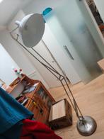 Brushed metal staande lamp industriële look, Huis en Inrichting, Lampen | Vloerlampen, Ophalen, Gebruikt