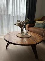 Salontafel teak rond, Huis en Inrichting, Tafels | Salontafels, Ophalen, 50 tot 100 cm, 50 tot 100 cm, Zo goed als nieuw