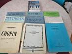 Beethoven, Bach, Imre Kalman, Schubert, Chopin, Scott Joplin, Muziek en Instrumenten, Bladmuziek, Verzenden, Gebruikt