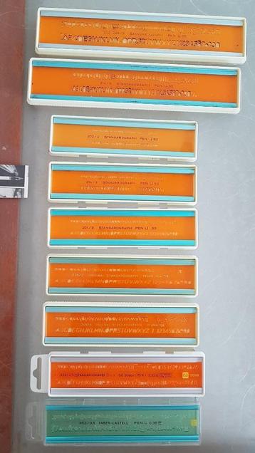 Lettersjablonen beschikbaar voor biedingen