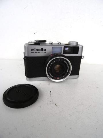 Appareil photo MINOLTA HI-MATIC G – objectif Rokkor 2.8/38 m, Enlèvement ou Envoi