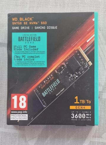 SSD NVMe WD_Black 1Tb Gen4 beschikbaar voor biedingen