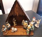 Kerststal + figuren, Ophalen of Verzenden, Zo goed als nieuw