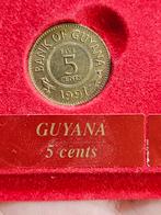 5 cent guyana 1991 superbe, Timbres & Monnaies, Monnaies | Amérique, Enlèvement ou Envoi