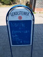 Reclame bord dubbelzijdig, Ophalen, Gebruikt