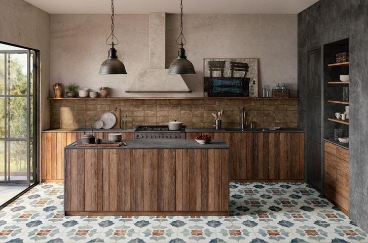 Vintage vloertegels - Peronda FS Farfalla Blue - 45x45 cm, Hobby en Vrije tijd, Overige Hobby en Vrije tijd, Nieuw, Verzenden