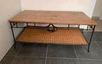 Smeedijzeren salontafel, Huis en Inrichting, Tafels | Salontafels, Ophalen, 100 tot 150 cm, 50 tot 75 cm, 50 tot 100 cm