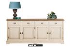 Dressoir Sarah Mo (Teak), Huis en Inrichting, Kasten | Dressoirs, Ophalen, Teakhout, 200 cm of meer, Met deur(en)