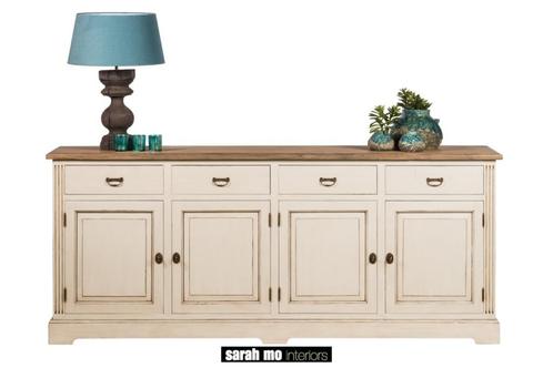Dressoir Sarah Mo (Teak), Huis en Inrichting, Kasten | Dressoirs, Zo goed als nieuw, 200 cm of meer, 50 tot 75 cm, Met lade(s)