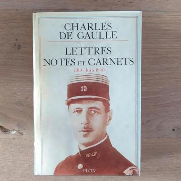 Charles de Gaulle Lettres notes et carnets 1919 - juin 1940 disponible aux enchères