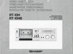 SHARP RT-10H/B CASSETTEDECK HANDLEIDING, Gelezen, Ophalen of Verzenden, Muziek, Film of Tv