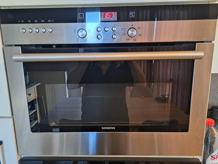 Siemens Combi-oven met microgolf, Elektronische apparatuur, Microgolfovens, Zo goed als nieuw, Inbouw, Combi-microgolfoven, 45 tot 60 cm