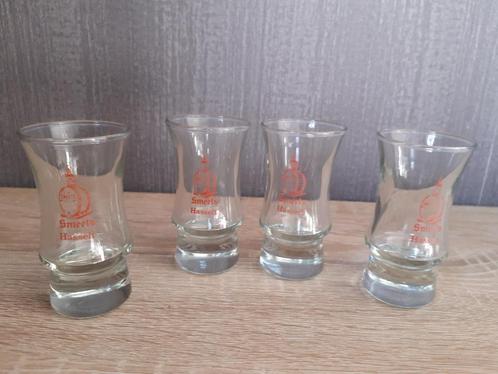 Jeneverglas Smeets Hasselt - shotglaasjes, Verzamelen, Glas en Drinkglazen, Gebruikt, Borrel- of Shotglas, Ophalen of Verzenden