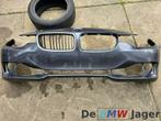 Voorbumper mineral grau b39 BMW 3-serie F30 F31 51117293030, Gebruikt, Voor, Ophalen of Verzenden, Bumper