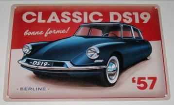 Citroën DS19 : Metalen Bord Citroën DS19 - Berline ´57 beschikbaar voor biedingen