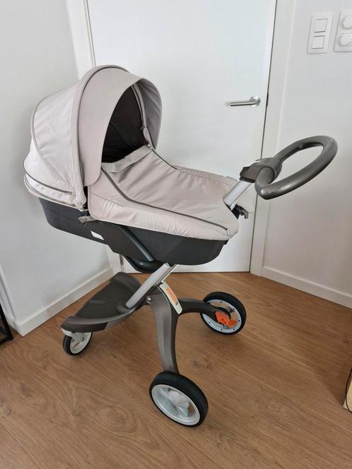 Stokke Xplory beige kinderwagen/ buggy met accessoires, Kinderen en Baby's, Kinderwagens en Combinaties, Gebruikt, Kinderwagen