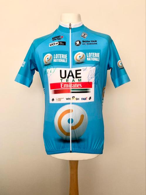 UAE Team Tour of Luxembourg 2020 Points Jersey Ulissi signed, Sports & Fitness, Cyclisme, Utilisé, Vêtements