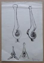 GERARD HOLMENS / ONTWERP SCULPTUUR / ORIGINEEL / 26x18cm SIG, Ophalen of Verzenden