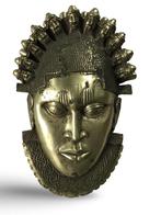 Bronzen masker Benin 70 cm!, Antiquités & Art, Enlèvement