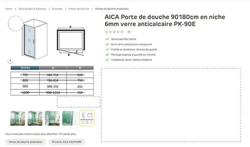 Douchedeur, Doe-het-zelf en Bouw, Sanitair, Nieuw, Douche, Chroom, Ophalen
